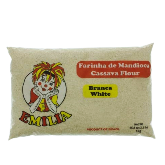 Emilia - Farinha de Mandioca Crua - 1Kg