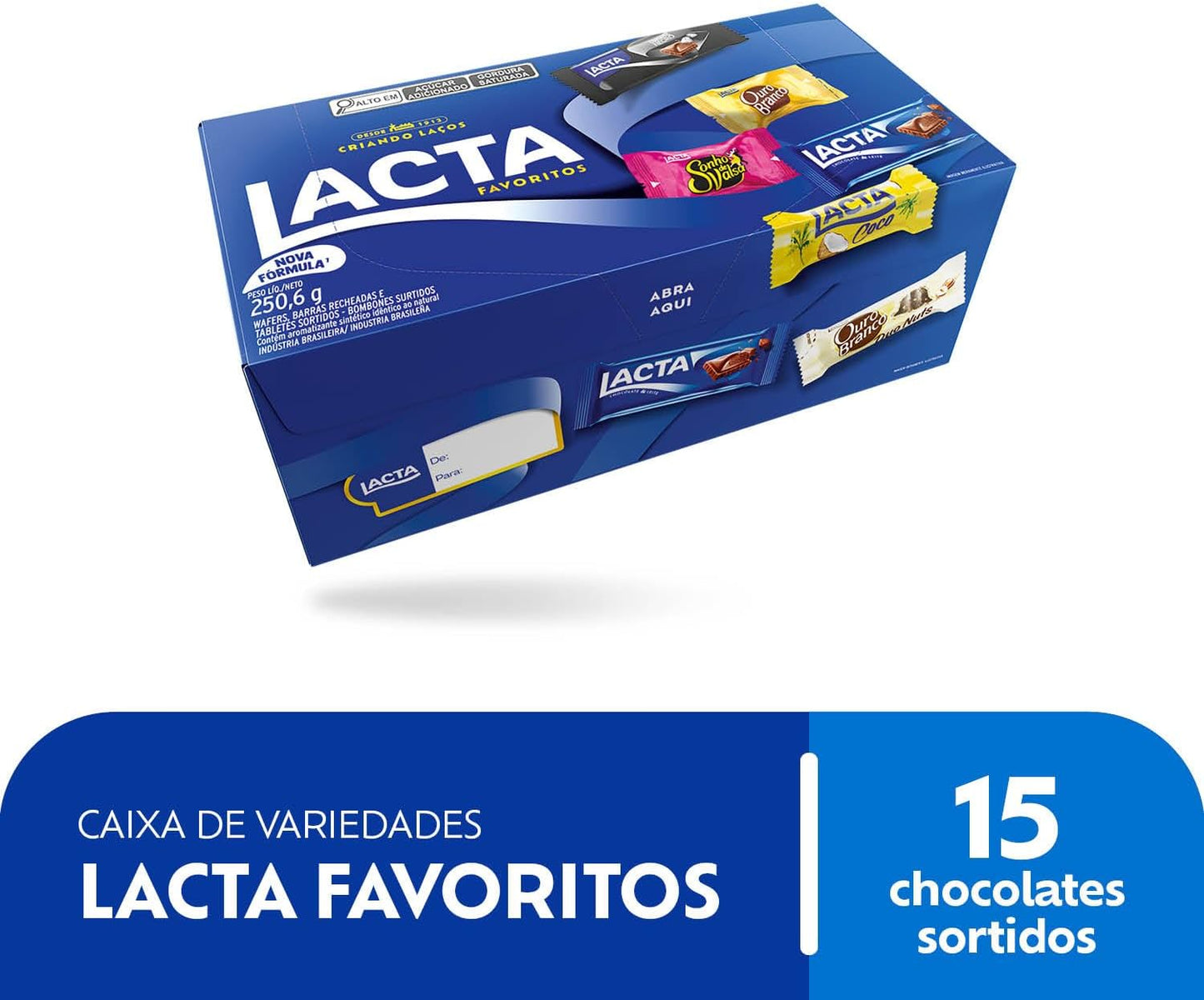 Caixa de bombons- Lacta - 250gr